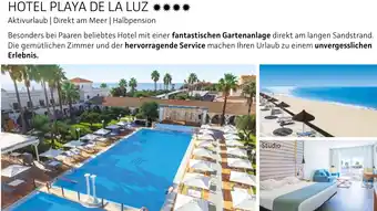 Alltours Hotel playa de la luz Angebot