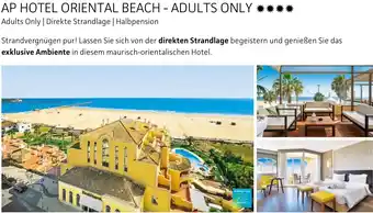 Alltours Ap hotel oriental beach - adults only Angebot