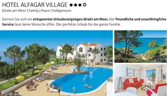 Alltours Hotel alfagar village Angebot