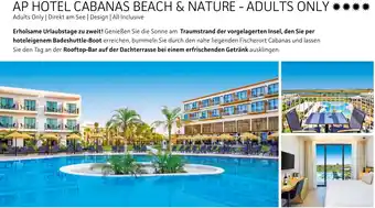 Alltours Ap hotel cabanas beach & nature - adults only Angebot