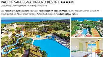 Alltours Valtur sardegna tirreno resort Angebot