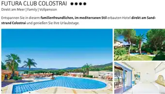 Alltours Futura club colostrai Angebot