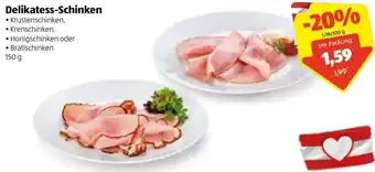 Hofer Delikatess Schinken 150 g Angebot