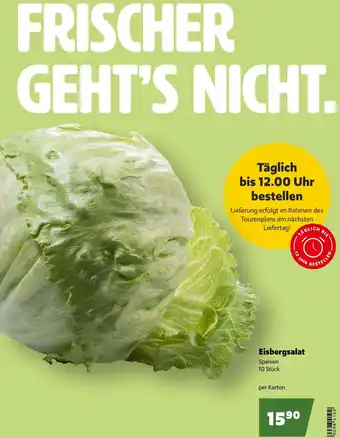 Eurogast Grissemann Eisbergsalat Angebot
