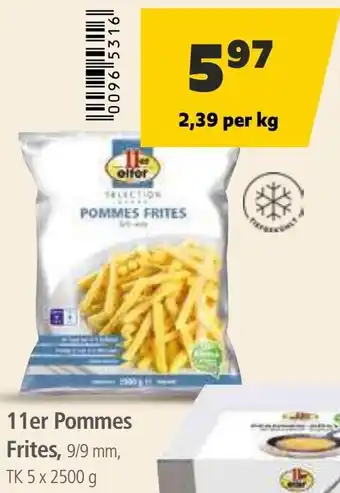 Eurogast Grissemann 11er Pommes Frites Angebot