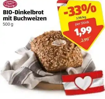 Hofer Bio Dinkelbrot Mit Buchweizen 500 g Angebot