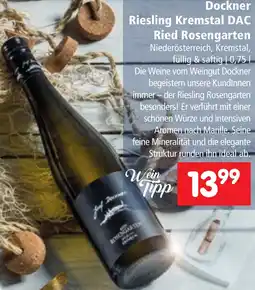 Interspar Riesling Kremstal DAC Ried Rosengarten Angebot