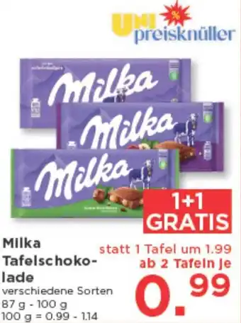 Unimarkt Tafelschoko- lade Angebot