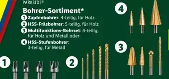 Lidl Parkside Bohrer-Sortiment Angebot