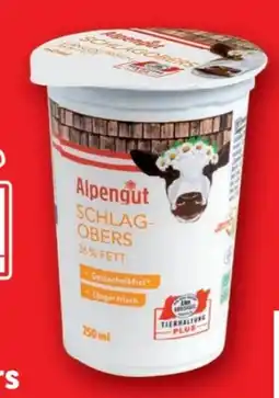 Lidl Alpengut Schlagobers Angebot