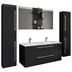 Möbelix Badezimmer Budasi Schwarz B: 111 Cm Angebot