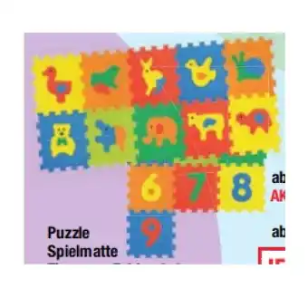 Maximarkt Spielzeug Puzzle Spielmatte Tiere oder Zahlen 0-9 Maximarkt Angebot