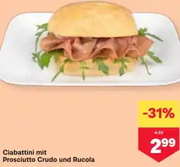 MPreis Ciabattini mit Prosciutto Crudo und Rucola Angebot