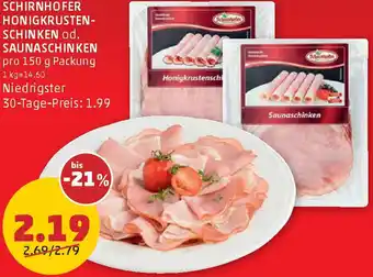 PENNY Honigkrustenschinken od. Saunaschinken Angebot