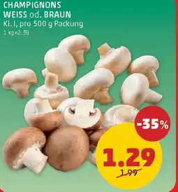 PENNY Champignons Weiss od. Braun Angebot