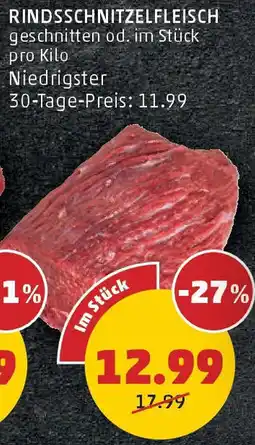 PENNY Rindsschnitzelfleisch Angebot