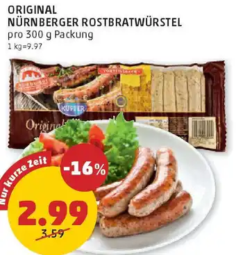 PENNY Original Nürnberger Rostbratwürstel Angebot