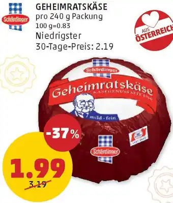 PENNY Geheimratskäse Angebot