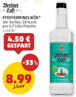 PENNY Pfefferminzlikör Angebot