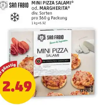 PENNY Mini Pizza Salami od. Margherita Angebot