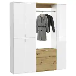 Möbelix Garderobe Projekt X Eiche Artisan/weiß B: 152 Cm Angebot
