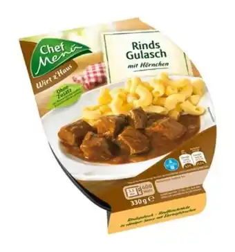 Billa Chef Menü Rindsgulasch Angebot