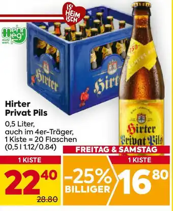 Billa Privat Pils Angebot