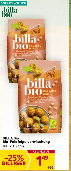 Billa Bio-Falafelpulvermischung Angebot