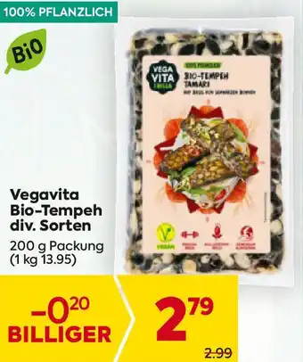 Billa Bio-Tempeh div. Sorten Angebot