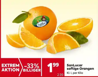 Billa saftige Orangen Angebot