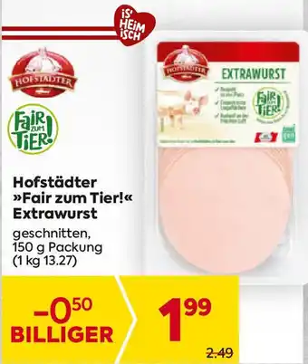 Billa Fair zum Tier! Extrawurst Angebot