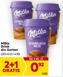 Billa Milka Drink Angebot