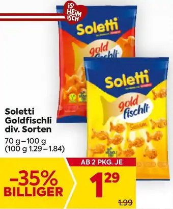 Billa Goldfischli div. Sorten Angebot