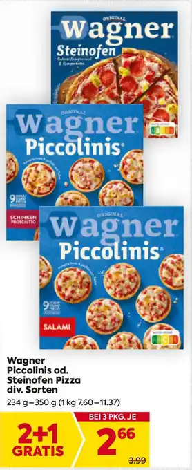 Billa Piccolinis od. Steinofen Pizza Angebot