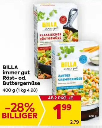 Billa Röst- od. Buttergemüse Angebot