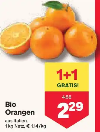 MPreis Bio Orangen Angebot