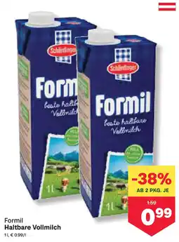 MPreis Haltbare Vollmilch Angebot