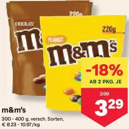 MPreis m&m's Angebot