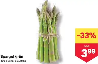 MPreis Spargel grün Angebot