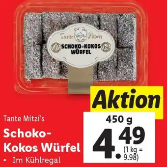 Lidl Schoko- Kokos Würfel Angebot