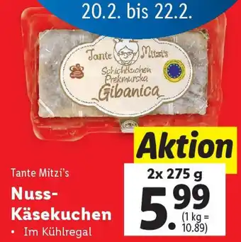 Lidl Nuss- Käsekuchen Angebot