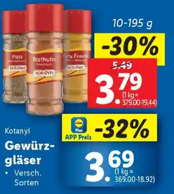 Lidl Gewürzgläser Angebot