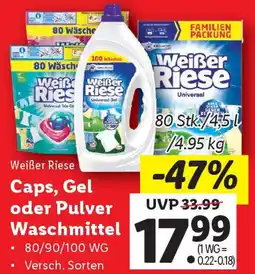 Lidl Caps, Gel oder Pulver Waschmittel Angebot