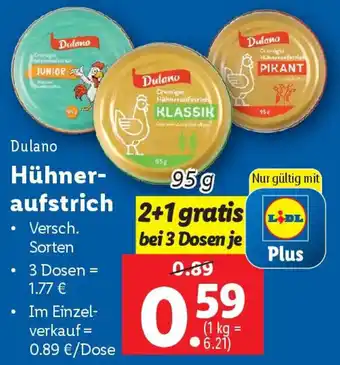 Lidl Hühner- aufstrich Angebot