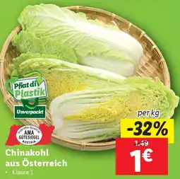 Lidl Chinakohl aus Österreich Angebot