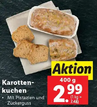 Lidl Karotten- kuchen Angebot