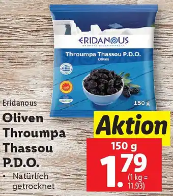 Lidl Oliven Throumpa Thassou P.D.O Angebot