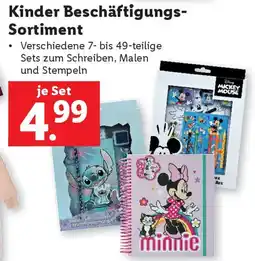 Lidl Kinder Beschäftigungs- Sortiment Angebot