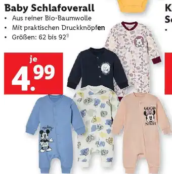 Lidl Baby Schlafoverall Angebot