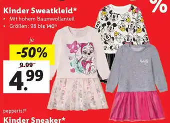 Lidl Kinder Sweatkleid Angebot